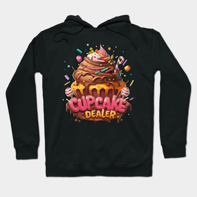 Cupcake Dealer Baker Cool Baking Lovers Men Women Kids Funny Hoodie by AimArtStudio